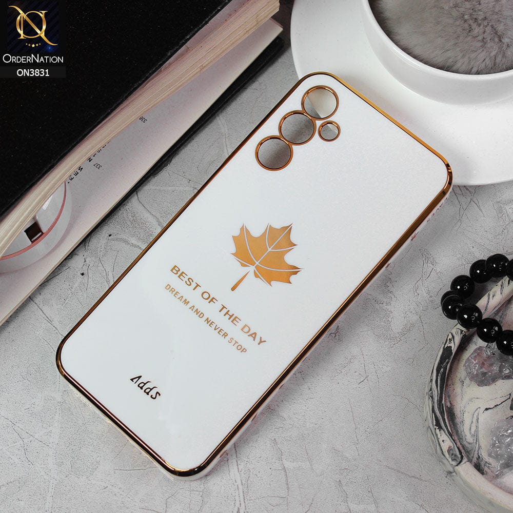 Electroplated Maple Leaf Design Luxury Cute Phone Cases for iPhone