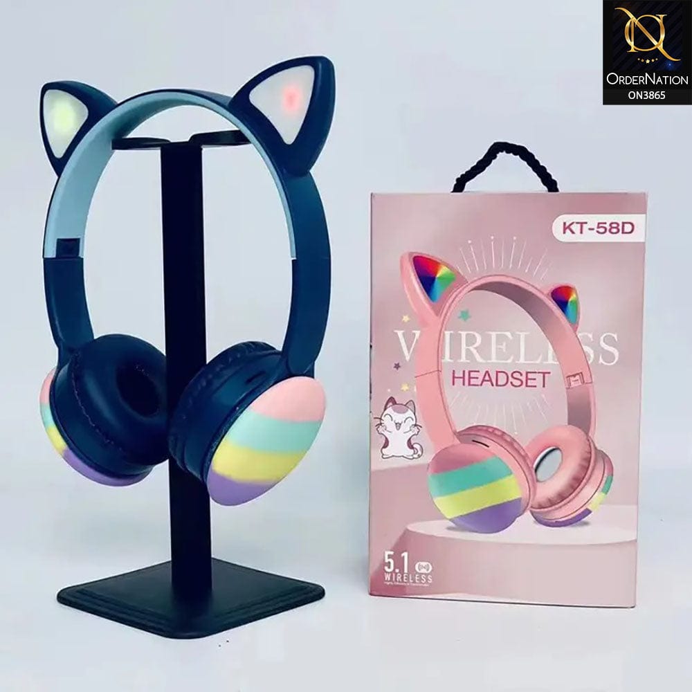 KT-58D New Christmas Gifts Fidget Kids Cat Headphones Rainbow