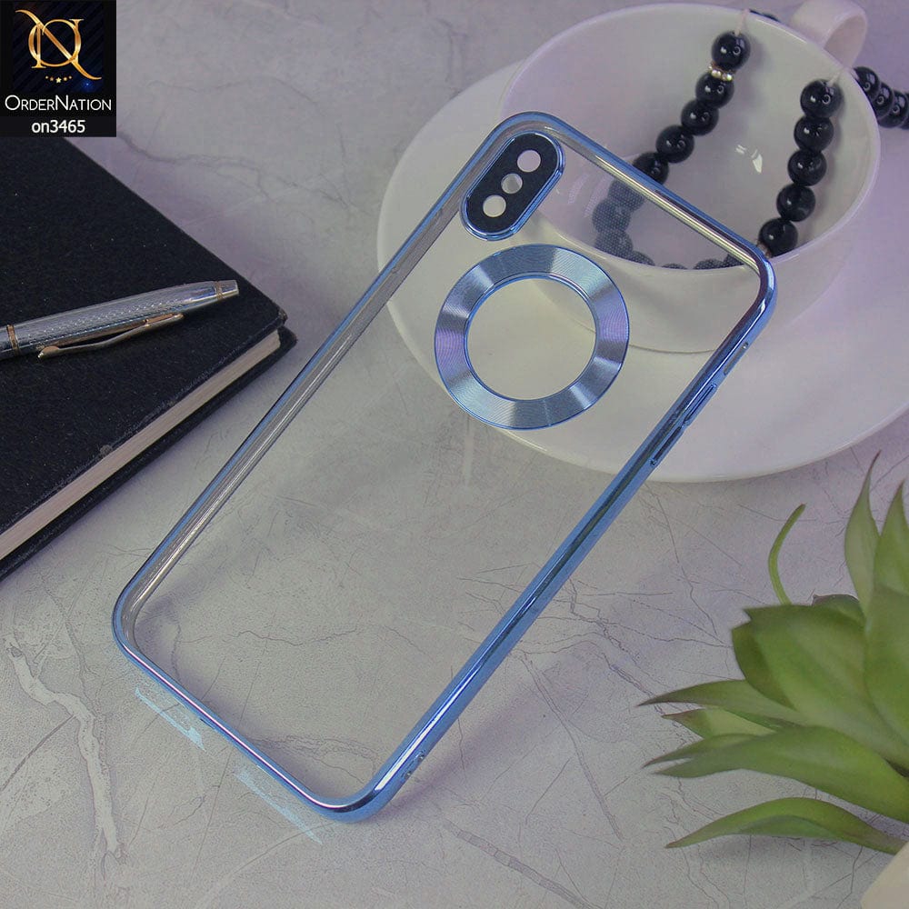 Case iPhone Azul Cielo Xs Max Logo Funda Protector