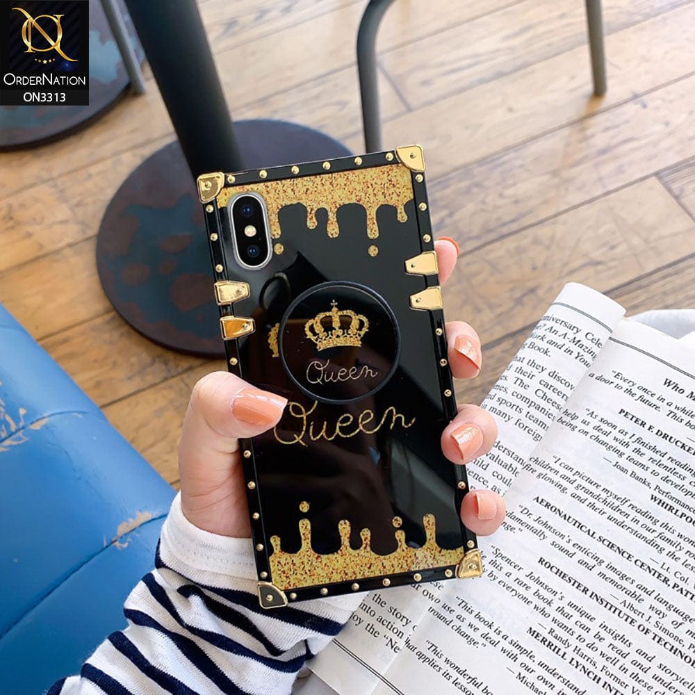 Designer Square Case Compatible with iPhone XR for Women, Luxury