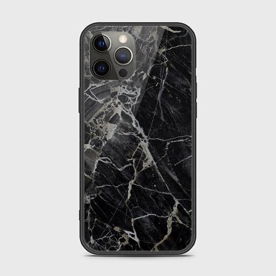 iPhone 12 Pro Max Cover - Black Marble Series - Premium Electroplated –  OrderNation