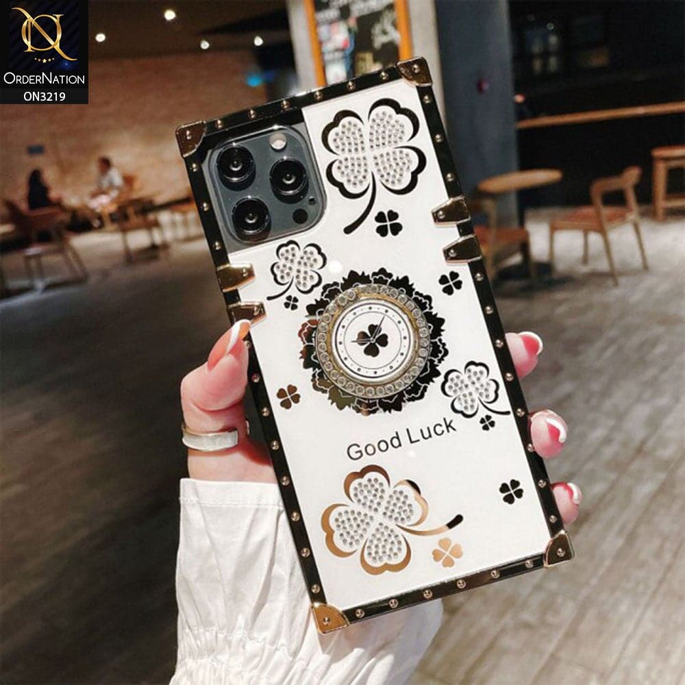 Luxury Diamond Bling Square Trunk Phone Case for iPhone 13 Pro 12 11 7 8  Plus XR Xs Max PU Leather Lattice Soft Back Cover - AliExpress