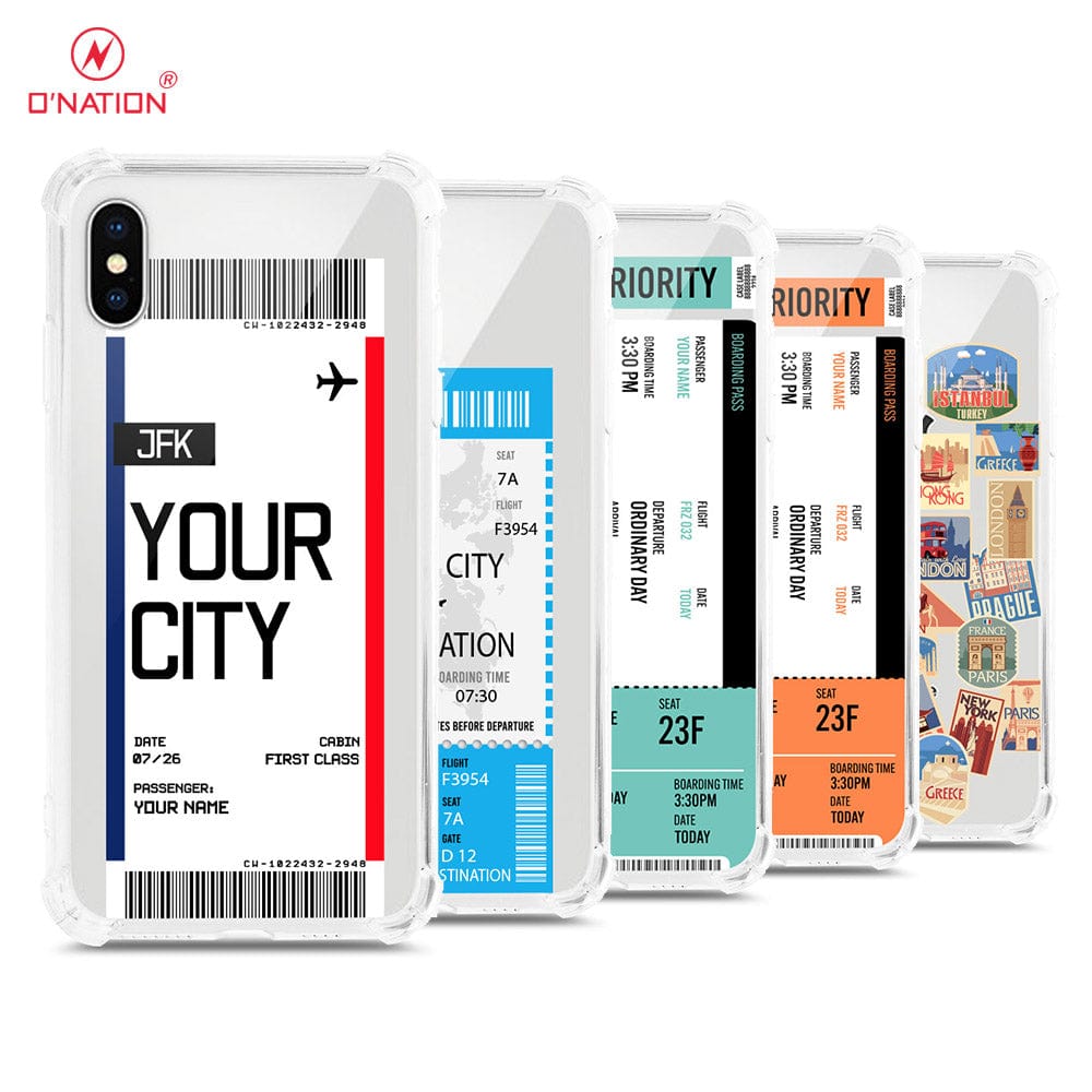 iPhone XS Max Cover Personalised Boarding Pass Ticket Series 5