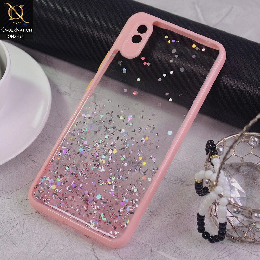 Cover Tpu+Lining Case Xiomi Redmi 9a Light Pink Solid