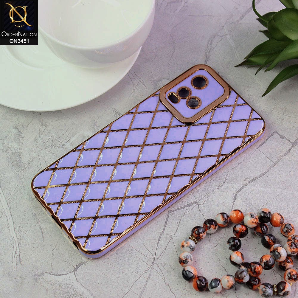 Vivo Y21 Back Cover Gold plated Cover - Supreme LV Mix