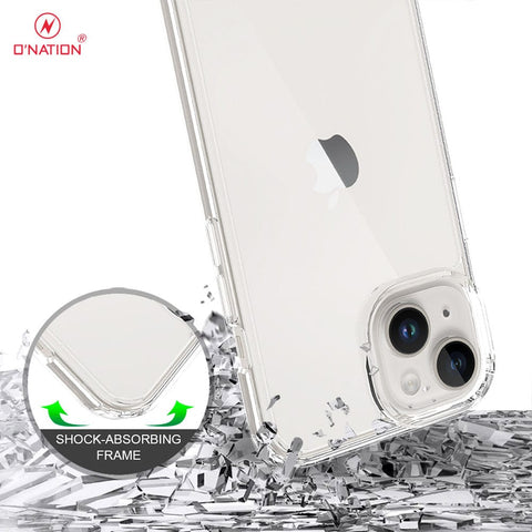 iPhone 15 Cover  - ONation Crystal Series - Premium Quality Clear Case No Yellowing Back With Smart Shockproof Cushions