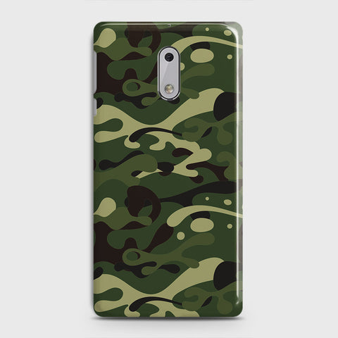 Nokia 6 Cover - Camo Series - Forest Green Design - Matte Finish - Snap On Hard Case with LifeTime Colors Guarantee