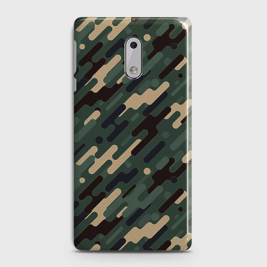 Nokia 6 Cover - Camo Series 3 - Light Green Design - Matte Finish - Snap On Hard Case with LifeTime Colors Guarantee