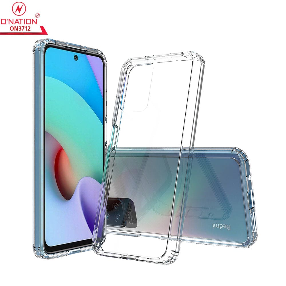 Xiaomi Redmi 10 2022 Cover  - ONation Crystal Series - Premium Quality Clear Case No Yellowing Back With Smart Shockproof Cushions