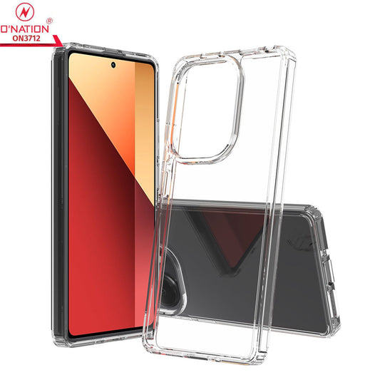 Xiaomi Redmi Note 13 Pro 4G Cover  - ONation Crystal Series - Premium Quality Clear Case No Yellowing Back With Smart Shockproof Cushions