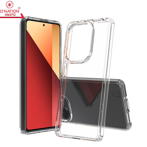 Xiaomi Poco M6 Pro 4G Cover  - ONation Crystal Series - Premium Quality Clear Case No Yellowing Back With Smart Shockproof Cushions