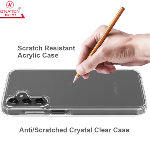 Samsung Galaxy A15 5G Cover  - ONation Crystal Series - Premium Quality Clear Case No Yellowing Back With Smart Shockproof Cushions