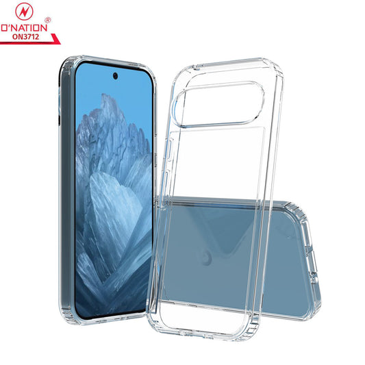 Google Pixel 9 Pro Cover  - ONation Crystal Series - Premium Quality Clear Case No Yellowing Back With Smart Shockproof Cushions