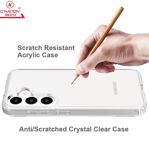 Samsung Galaxy S24 Cover  - ONation Crystal Series - Premium Quality Clear Case No Yellowing Back With Smart Shockproof Cushions