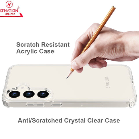 Samsung Galaxy S24 Plus Cover  - ONation Crystal Series - Premium Quality Clear Case No Yellowing Back With Smart Shockproof Cushions