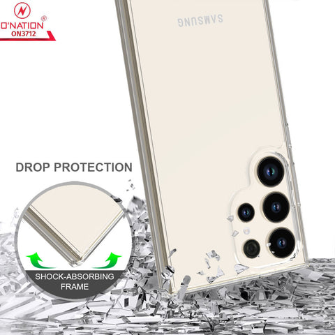 Samsung Galaxy S24 Ultra Cover  - ONation Crystal Series - Premium Quality Clear Case No Yellowing Back With Smart Shockproof Cushions