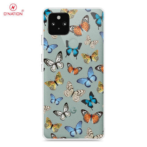 Google Pixel 4A 5G Cover - O'Nation Butterfly Dreams Series - 9 Designs - Clear Phone Case - Soft Silicon Borders