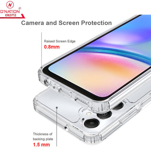 Samsung Galaxy A05s Cover  - ONation Crystal Series - Premium Quality Clear Case No Yellowing Back With Smart Shockproof Cushions