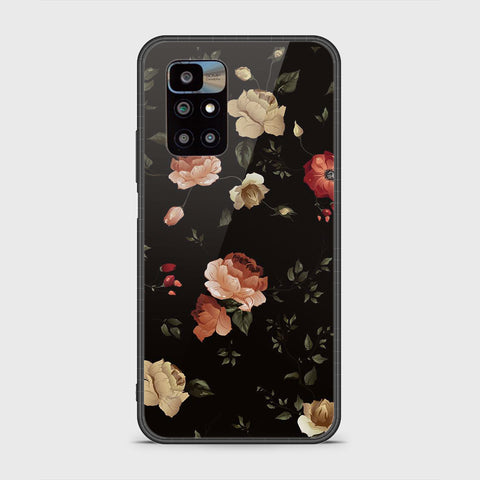 Xiaomi Redmi 10 Cover - Floral Series 2 - HQ Ultra Shine Premium Infinity Glass Soft Silicon Borders Case