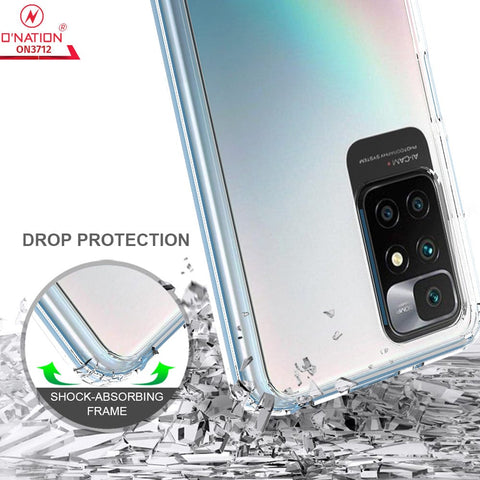 Xiaomi Redmi 10 2022 Cover  - ONation Crystal Series - Premium Quality Clear Case No Yellowing Back With Smart Shockproof Cushions