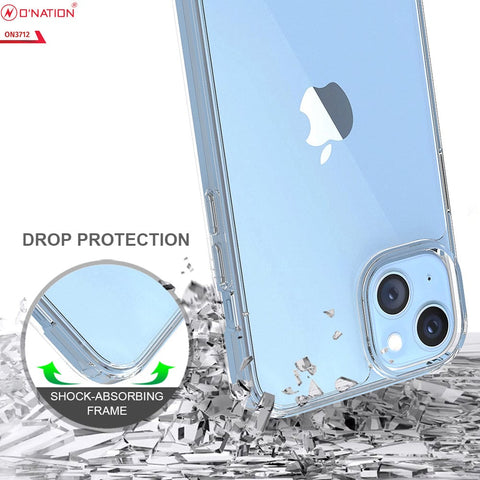 iPhone 14 Plus Cover  - ONation Crystal Series - Premium Quality Clear Case No Yellowing Back With Smart Shockproof Cushions