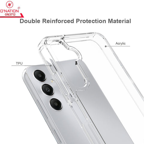 Samsung Galaxy A05s Cover  - ONation Crystal Series - Premium Quality Clear Case No Yellowing Back With Smart Shockproof Cushions