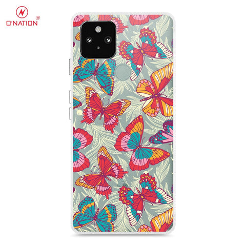 Google Pixel 4A 5G Cover - O'Nation Butterfly Dreams Series - 9 Designs - Clear Phone Case - Soft Silicon Borders