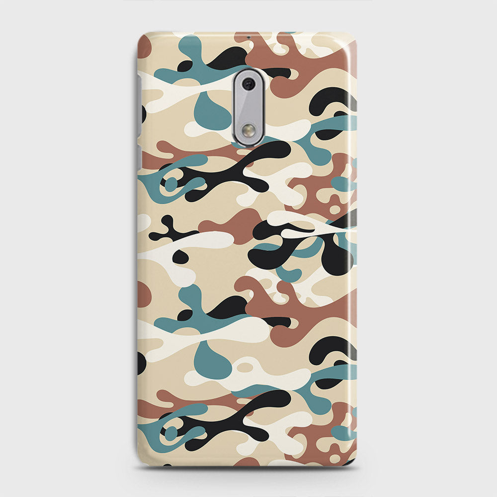 Nokia 6 Cover - Camo Series - Black & Brown Design - Matte Finish - Snap On Hard Case with LifeTime Colors Guarantee