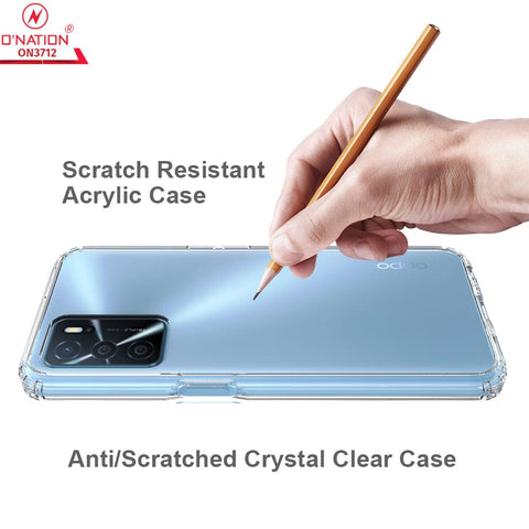 Oppo A54s Cover  - ONation Crystal Series - Premium Quality Clear Case No Yellowing Back With Smart Shockproof Cushions