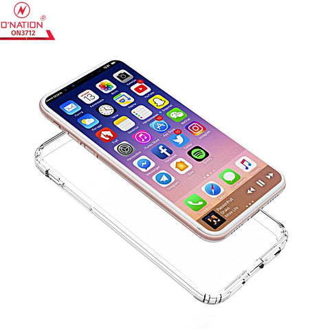 iPhone X Cover  - ONation Crystal Series - Premium Quality Clear Case No Yellowing Back With Smart Shockproof Cushions