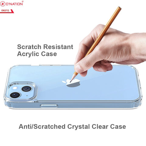 iPhone 14 Plus Cover  - ONation Crystal Series - Premium Quality Clear Case No Yellowing Back With Smart Shockproof Cushions