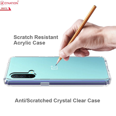 OnePlus Nord CE 5G Cover  - ONation Crystal Series - Premium Quality Clear Case No Yellowing Back With Smart Shockproof Cushions