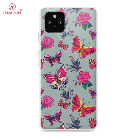 Google Pixel 4A 5G Cover - O'Nation Butterfly Dreams Series - 9 Designs - Clear Phone Case - Soft Silicon Borders