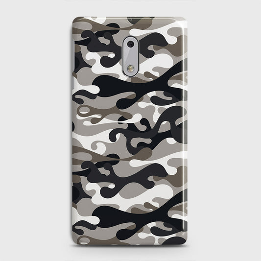 Nokia 6 Cover - Camo Series - Black & Olive Design - Matte Finish - Snap On Hard Case with LifeTime Colors Guarantee