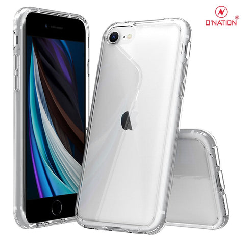iPhone SE 2022 Cover  - ONation Crystal Series - Premium Quality Clear Case No Yellowing Back With Smart Shockproof Cushions