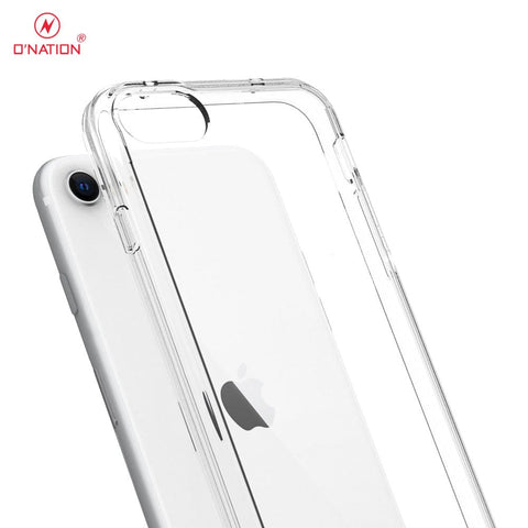 iPhone SE 2022 Cover  - ONation Crystal Series - Premium Quality Clear Case No Yellowing Back With Smart Shockproof Cushions