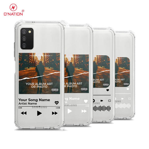 Samsung Galaxy M02s Cover - Personalised Album Art Series - 4 Designs - Clear Phone Case - Soft Silicon Borders