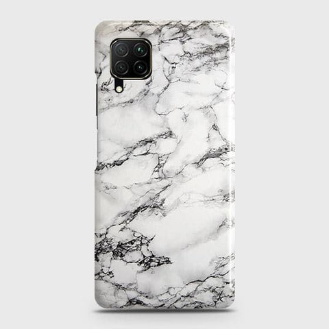 Huawei Nova 7i Cover - Matte Finish - Trendy Mysterious White Marble Printed Hard Case with Life Time Colors Guarantee ( Fast Delivery )