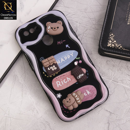 Oppo A5s Cover - Design 5 - Cute 3D Cartoon Soft Silicon Helix Soft Borders Camera Protection Case