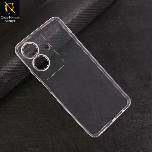 Realme C61 (India) Cover - Soft 4D Design Shockproof Silicone Transparent Clear Camera Protection Case