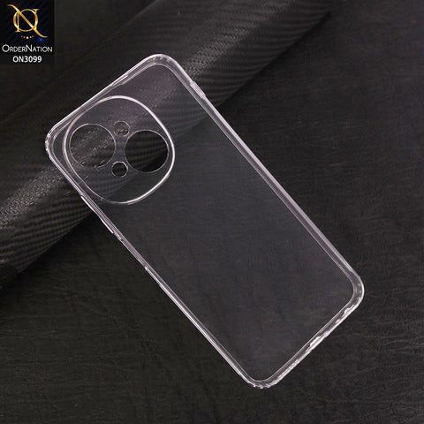 Tecno Pop 9 Cover - Soft 4D Design Shockproof Silicone Transparent Clear Camera Protection Case