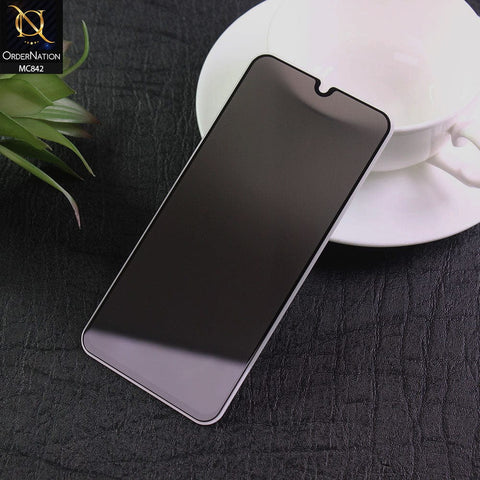 Infinix Hot 8 Screen Protector - Black - Privacy Tempared Screen Protector