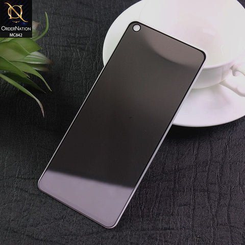 Oppo Reno 7 4G Screen Protector - Black - Privacy Tempared Screen Protector