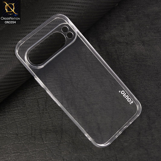 Google Pixel 9 Cover - Transparent - EOURO Shock Resistant Soft Silicone Camera Protection Case