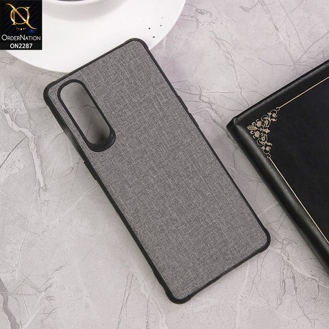 Oppo Reno 3 Pro Cover - Design 3 - Fabric Look Style Soft Classic Case