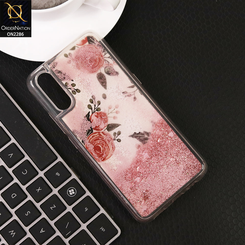 Vivo S1 Cover - Design 2 - Sparkeling Liquid Glitter Bling Soft Case