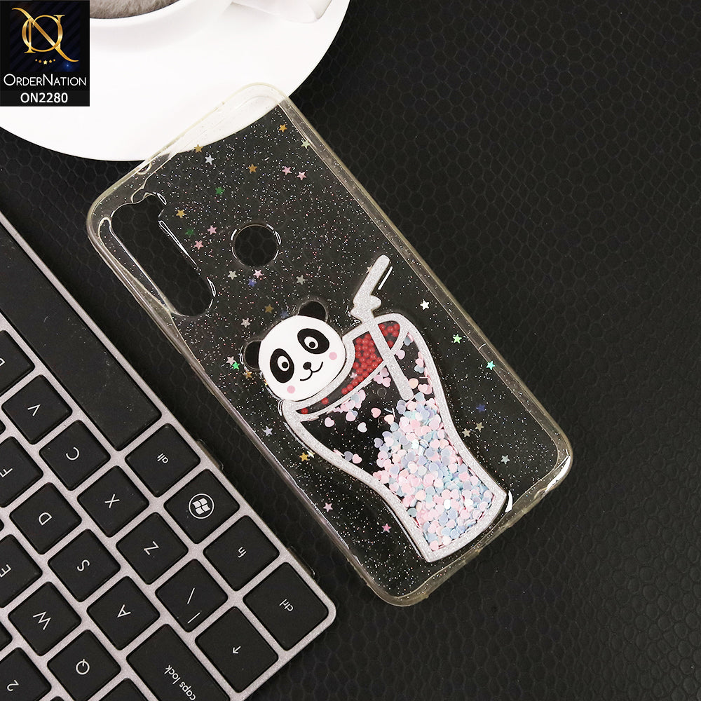 Xiaomi Redmi Note 8 Cover - Design 3 - New 3D Transparent Glitter Case