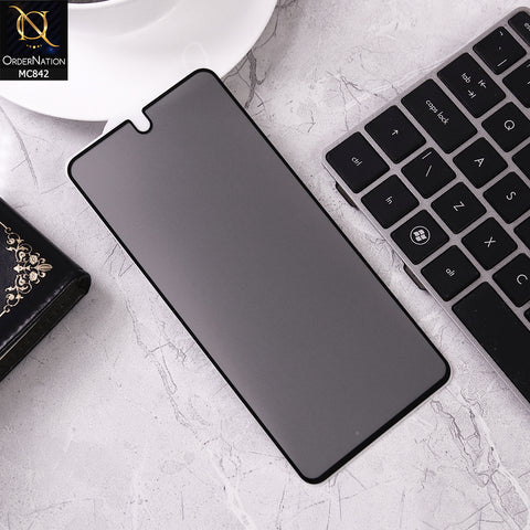 Oppo A3 4G Screen Protector - Black - Privacy Tempared Screen Protector