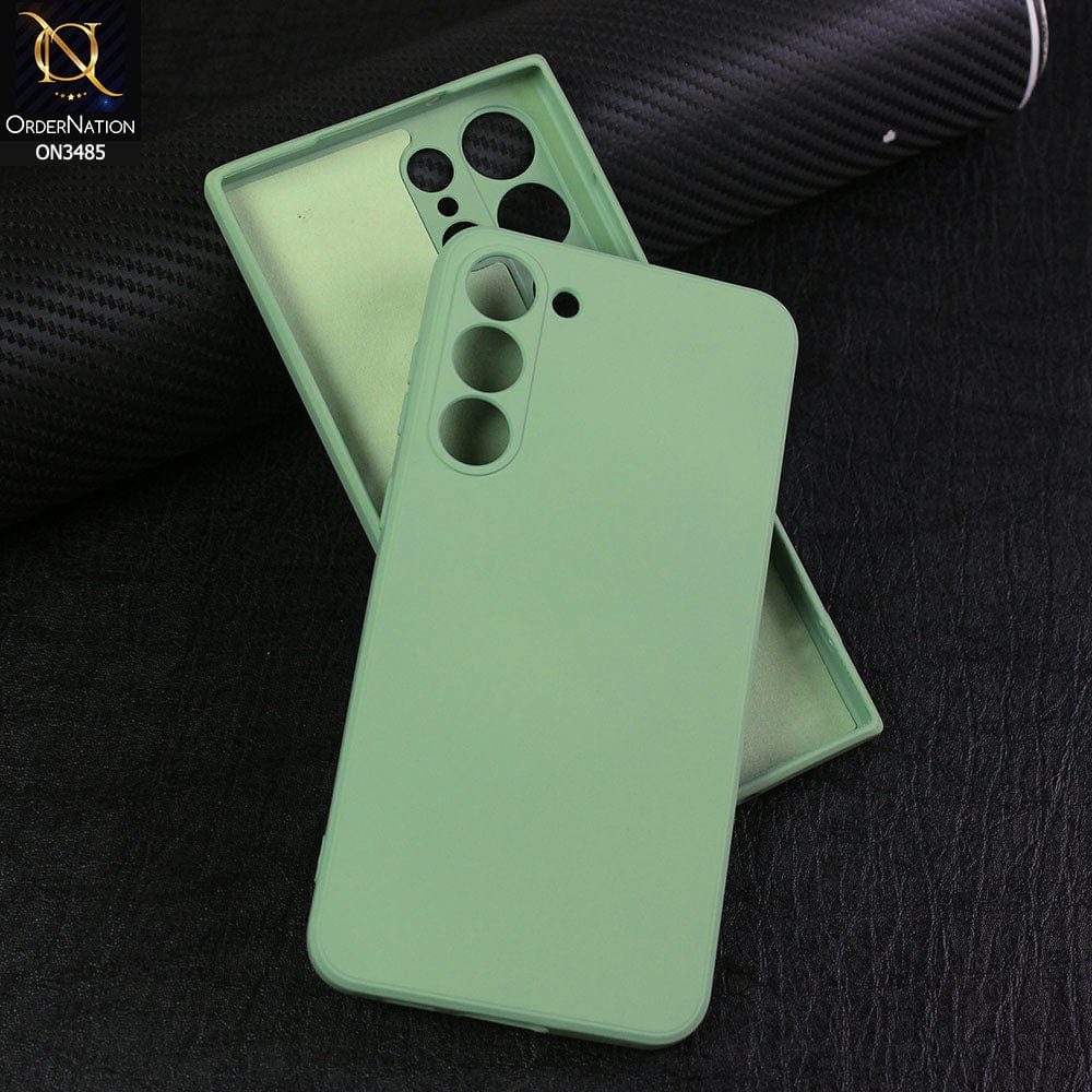 Samsung Galaxy S23 Plus 5G Cover - Light Green - ONation Silica Gel Series - HQ Liquid Silicone Elegant Colors Camera Protection Soft Case