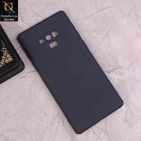 Samsung Galaxy Note 9 Cover - Midnight Blue - Matte Shockproof Sillica Gel Soft Case